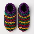Striped Wool Baby Booties