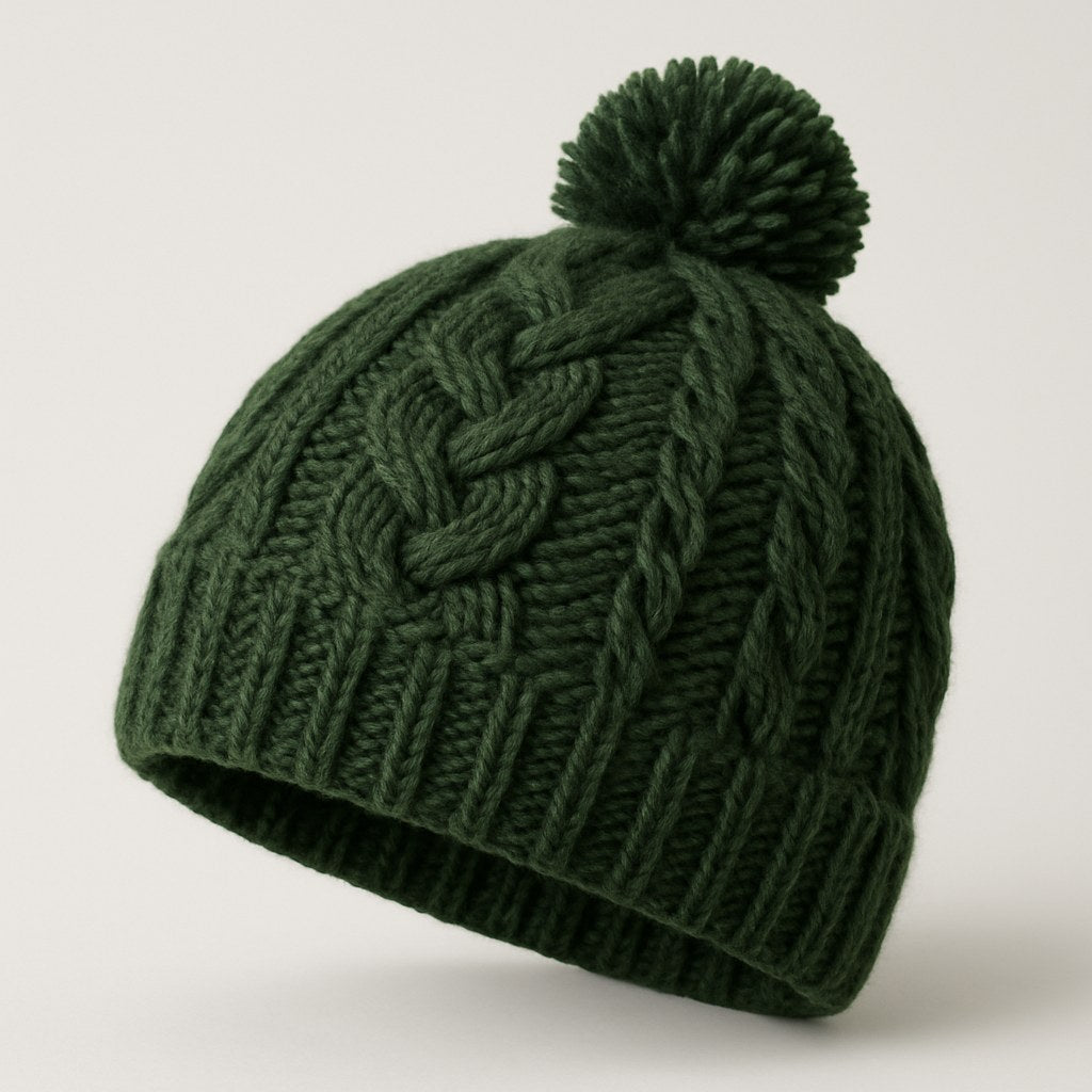 Alpine Cable Pom Pom Beanie