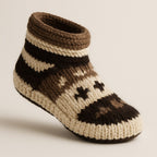 Striped Wool Baby Booties