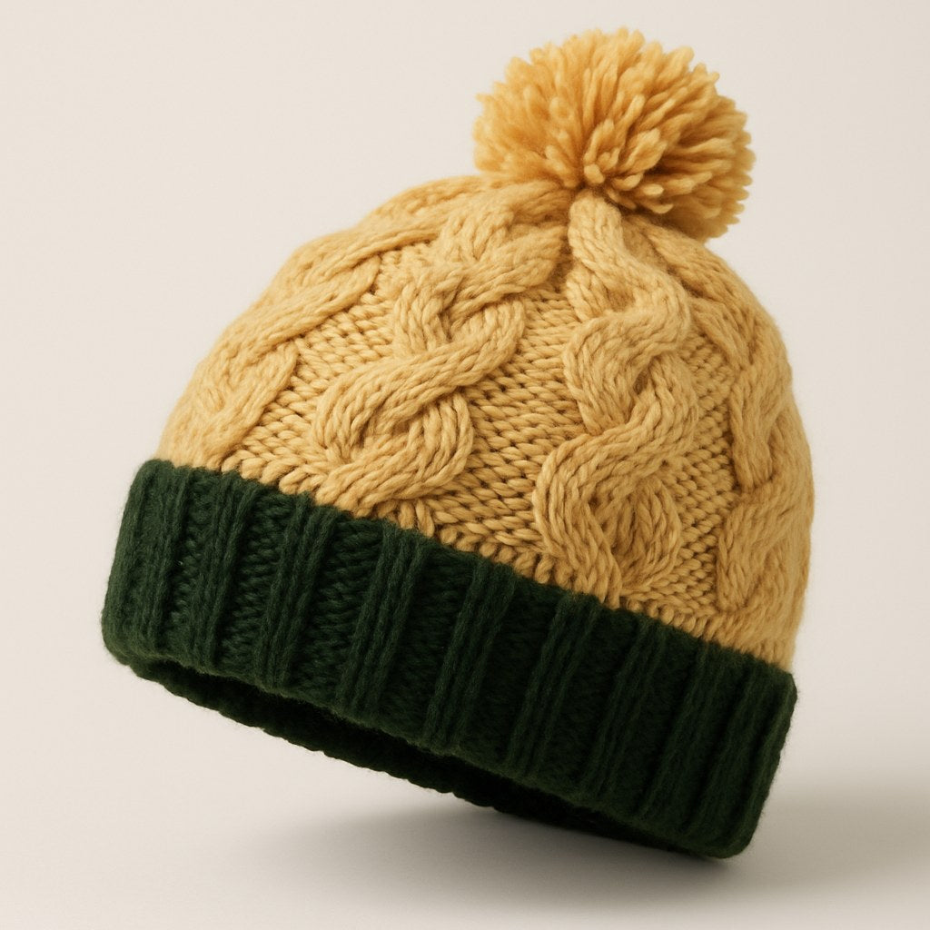 Alpine Cable Pom Pom Beanie
