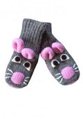 Mischievous Mouse Mittens in Mischievous Mouse Mittens, handmade from 100% wool