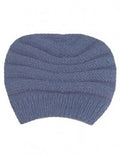 Heather Bloom Striped Beanie in Heather Bloom Striped Beanie, handmade from 100% wool