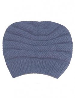Heather Bloom Striped Beanie in Heather Bloom Striped Beanie, handmade from 100% wool