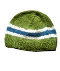 Meadow Stripe Beanie in Meadow Stripe Beanie, handmade from 100% wool