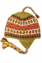 Heritage Earflap Wool Beanie in Golden Valley, handmade from 100% wool