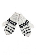 Snowflake Knit Mittens in Snowflake Knit Mittens, handmade from 100% wool