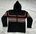 Midnight Heritage Zip Hoodie in Midnight Heritage Zip Hoodie, handmade from 100% wool