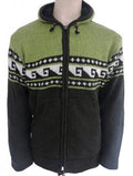Moss & Midnight Heritage Hoodie in Moss & Midnight Heritage Hoodie, handmade from 100% wool