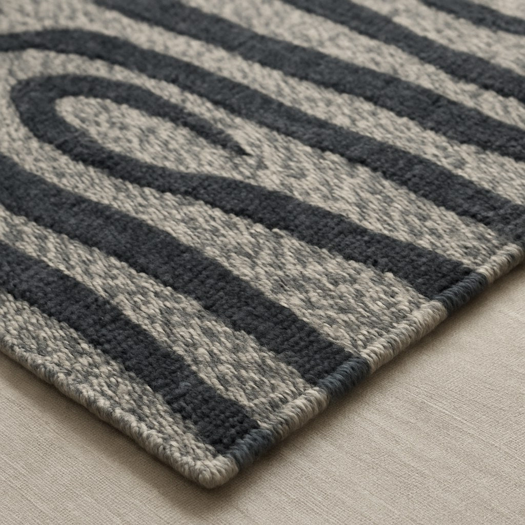 Chandi Wool Linen Rug