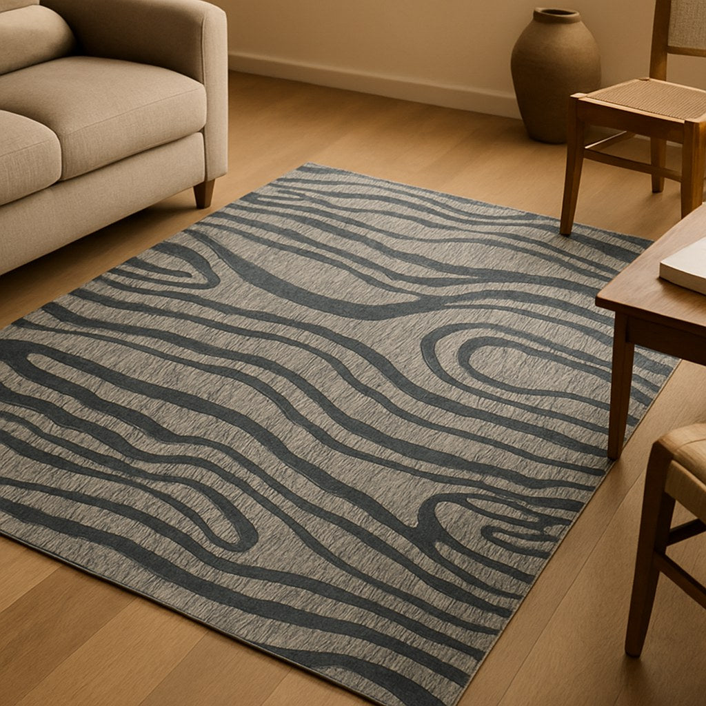 Chandi Wool Linen Rug