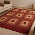Koshi Red Hemp Wool Rug