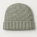 Basket Weave Knit Beanie - Sage Green