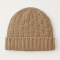 Basket Weave Knit Beanie - Warm Taupe